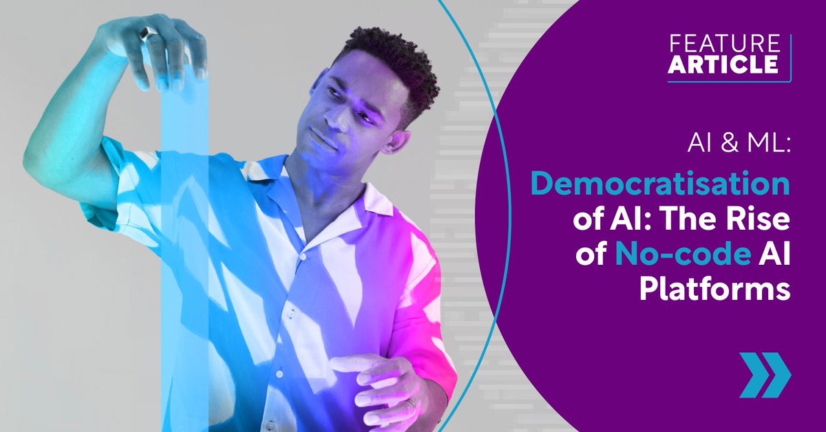 TechnologyMagBC's tweet photo. Explore how no-code AI platforms are democratising AI, empowering individuals with minimal tech skills, and transforming business operations here: https://t.co/3XV14NwGSN 

#AI #NoCode #Business https://t.co/eDSTEKW4aI