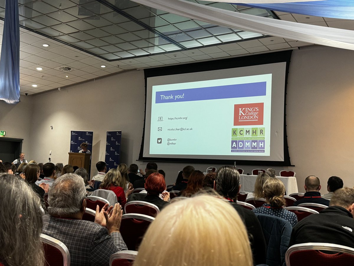 Great talk by <a href="/ntfear/">Nicola Fear</a> on why we need epidemiology in the Armed Forces Community. 

Great shout out for <a href="/DrinksRation/">DrinksRation App</a> which is free to download via the app stores! 

🚨Also don’t forgot to join the <a href="/kcmhr/">King's Centre for Military Health Research</a> mailing list via our website 👉kcmhr.org🚨