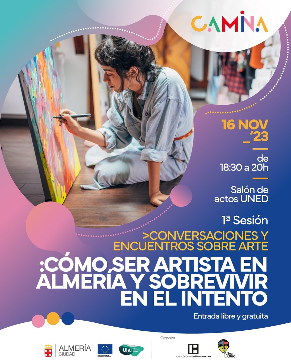 MuseoArteAlm's tweet photo. Esta tarde te esperamos en el encuentro: cómo ser artista en Almería y sobrevivir en el intento.
A las 18:30 h en UNED.
Lee la noticia en @AlmeriaInfo37
https://t.co/mVS1urZ13L
#Camina #UIA #Feder #FAIC https://t.co/Lcy7geUPOS
