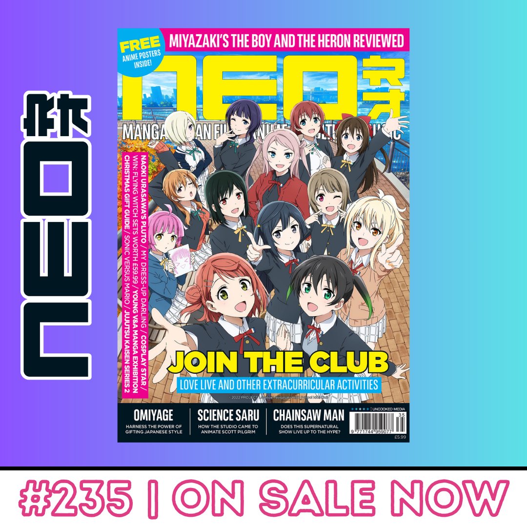 NEO_Magazine's tweet photo. This issue, we rate the best after school clubs in anime, report on Young VAM's latest exhibition, Japan: Myths to Manga, and have the scoop on Persona 5 Tactica. Plus much, much more!

https://t.co/2ulFXitzNW

#NEO #Animenews #anime #animetv #loveanime #animelover #asianculture https://t.co/YlikqIVHki