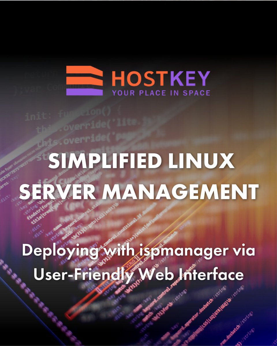 Hostkey's tweet image. 🚀 Guide to Deploying and Managing a Linux Server with ispmanager.
In this guide, we&apos;ll show you how to deploy and manage a full-fledged Linux server based on Ubuntu 20.04 using ispmanager, all through a user-friendly web interface.

hostkey.com/blog/60-guide-…
#LinuxServer #Hostkey