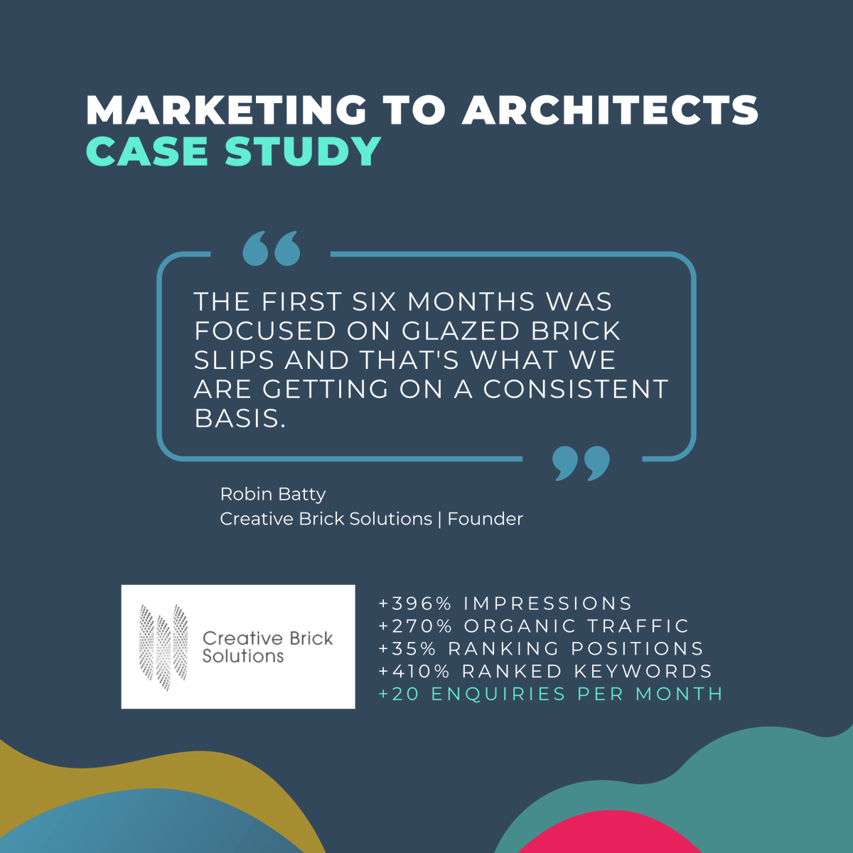 insynthltd's tweet image. Inbound marketing to architects does take time, but Creative Brick Solutions hit their target level of enquiries in 6 months. 

For an overview of the strategy and more case studies, download the new playbook: bit.ly/40cqyli