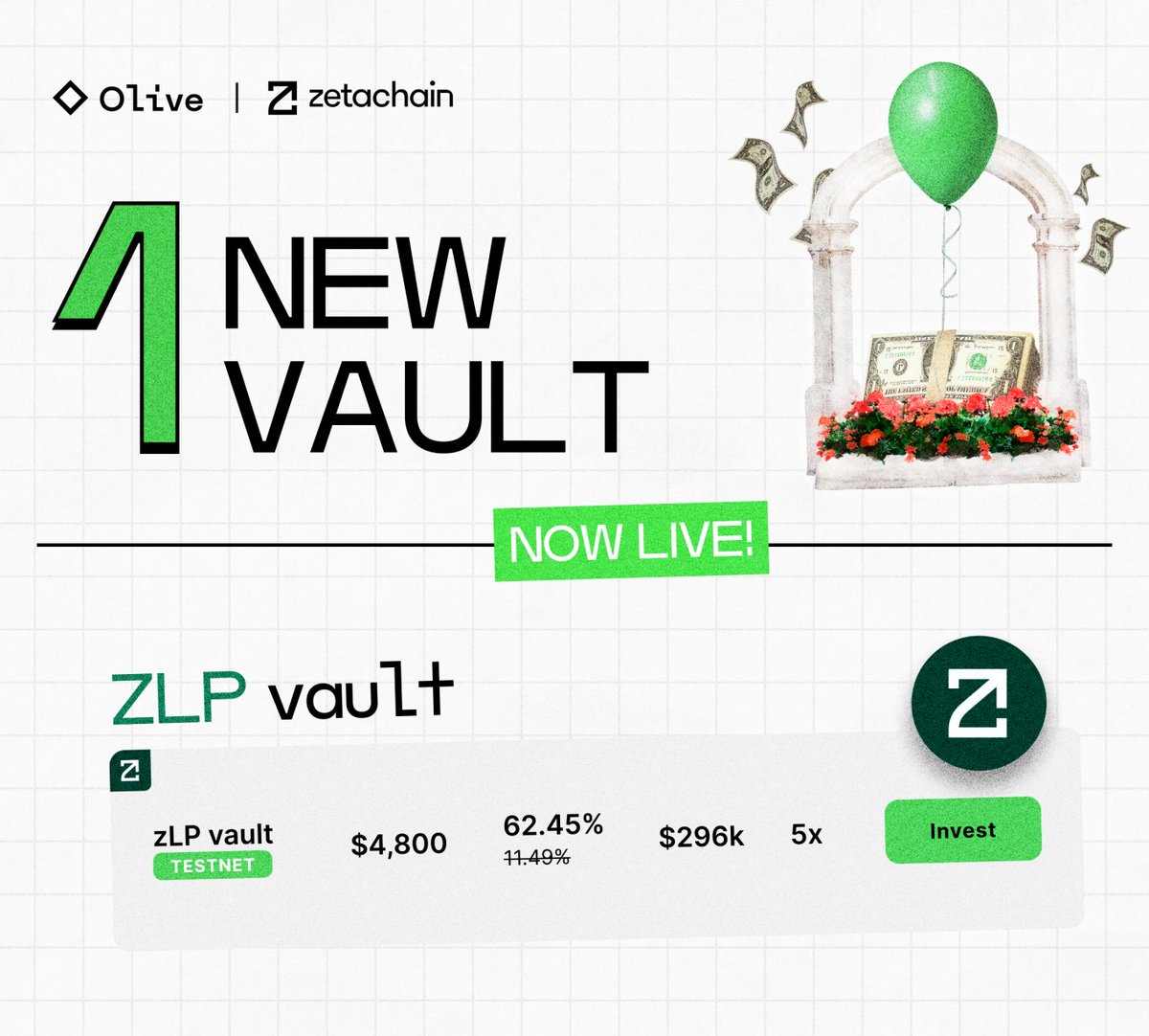 EarlyMinter's tweet photo. 🚀🛠️ Join us as we transcend boundaries! 🌐⛓️

@0xOlive is proudly partnering with @zetachain for the Zeta X Olive Incentivised Testnet. 🤖⚡️

Mint your exclusive participation OATs in the new testnet vault available on @Galxe. 

Don't miss out! 🌟

🖼️ Check out the link below for the campaign details! 👇 

https://t.co/AD1EAXKRBo

 #ZetaXOlive #IncentivisedTestnet #Web3