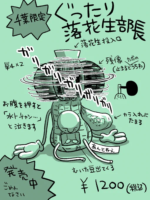 ぐったり部長シリーズ・千葉限定版。
  #ぐったり部長 
