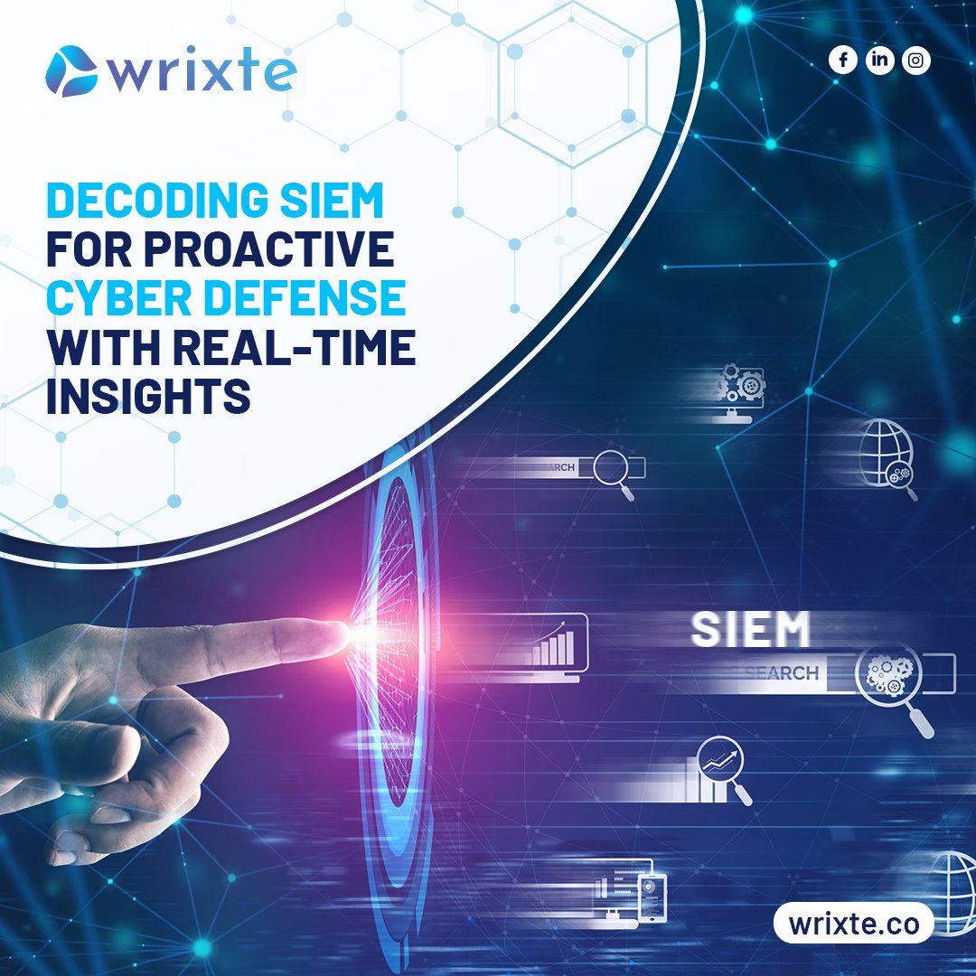 Join Wrixte in navigating the complexities of SIEM for a robust and professionally managed cyber defense. Let us decode SIEM together and uphold the standards of a secure digital future.

#cybersecurity #SIEM #proactivedefense