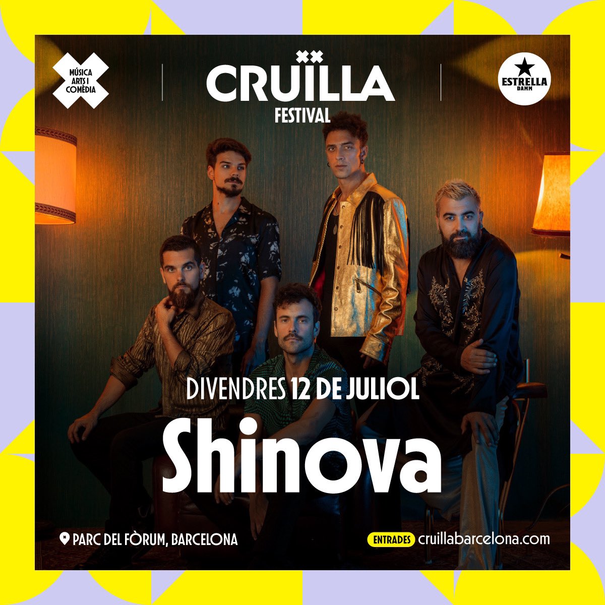 ¡Qué ilusión más grande! 
Nos vemos en <a href="/cruillabcn/">FESTIVAL CRUÏLLA</a> el 12 de julio 💛💛💛