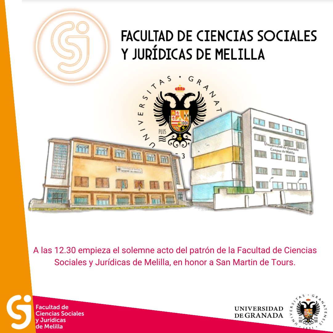 SocialesMelilla's tweet photo. Acto oficial con motivo del Patrón de la Facultad de Ciencias Sociales y Jurídicas de Melilla.

#Faciso #Facisoml #Melilla #UGR #Facisopatron #estudiarenmelilla https://t.co/VYCMhGJSV8