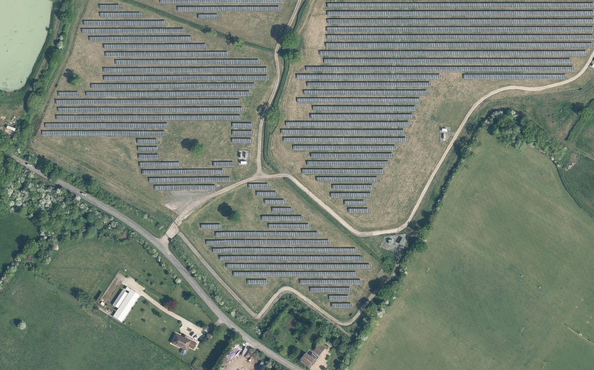 We have captured significant change during 25 years of aerial imagery, including the construction of solar farms throughout the countryside, including the one below. To celebrate our 25th anniversary, we're offering 25% off all our aerial imagery.