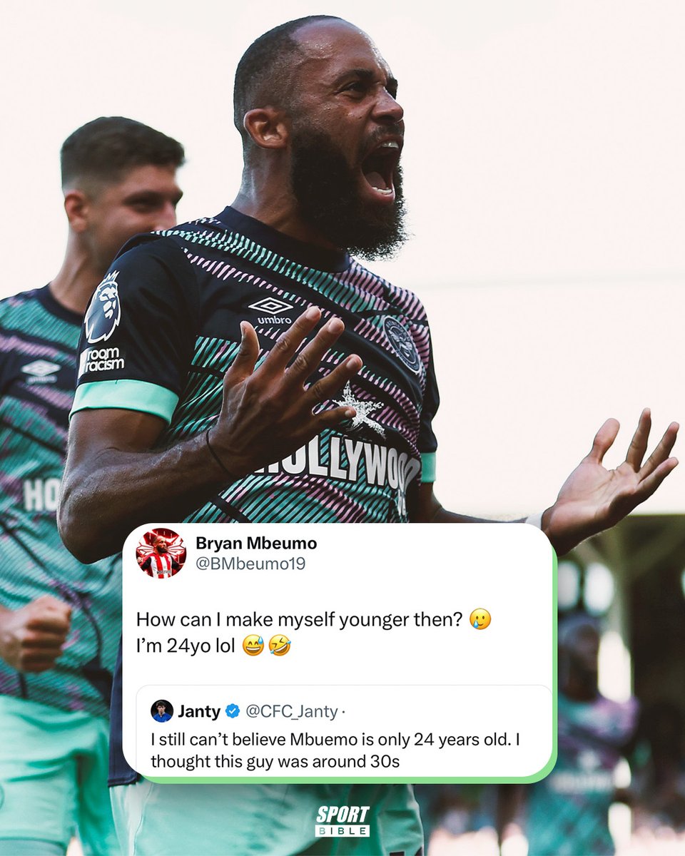 Bryan Mbeumo is after some age defying tips after fans shock at finding out he's only 24 😅😂