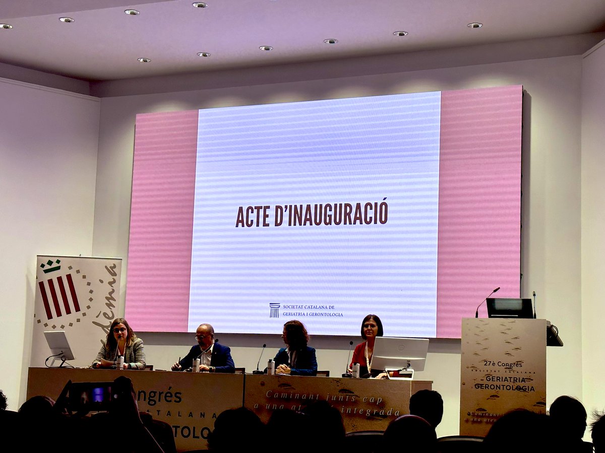 SCGiG's tweet photo. ♦️Acte d’inauguració del #SCGiG23 
🤝🏽”Caminant junts cap a una atenció integrada”
Presidenta de la @SCGiG @estheroky &amp; @NeusGual del @perevirgilicat 📑
📲 #SCGiG23 https://t.co/6o3nZGZT6S