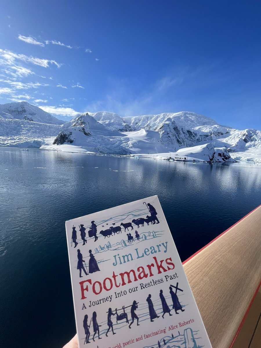 Arrived in Antarctica..an appropriate book don’t you think? My first steps on a pristine landscape, yet following in the footsteps of so many before me…the sheer human nature of exploration & migration…