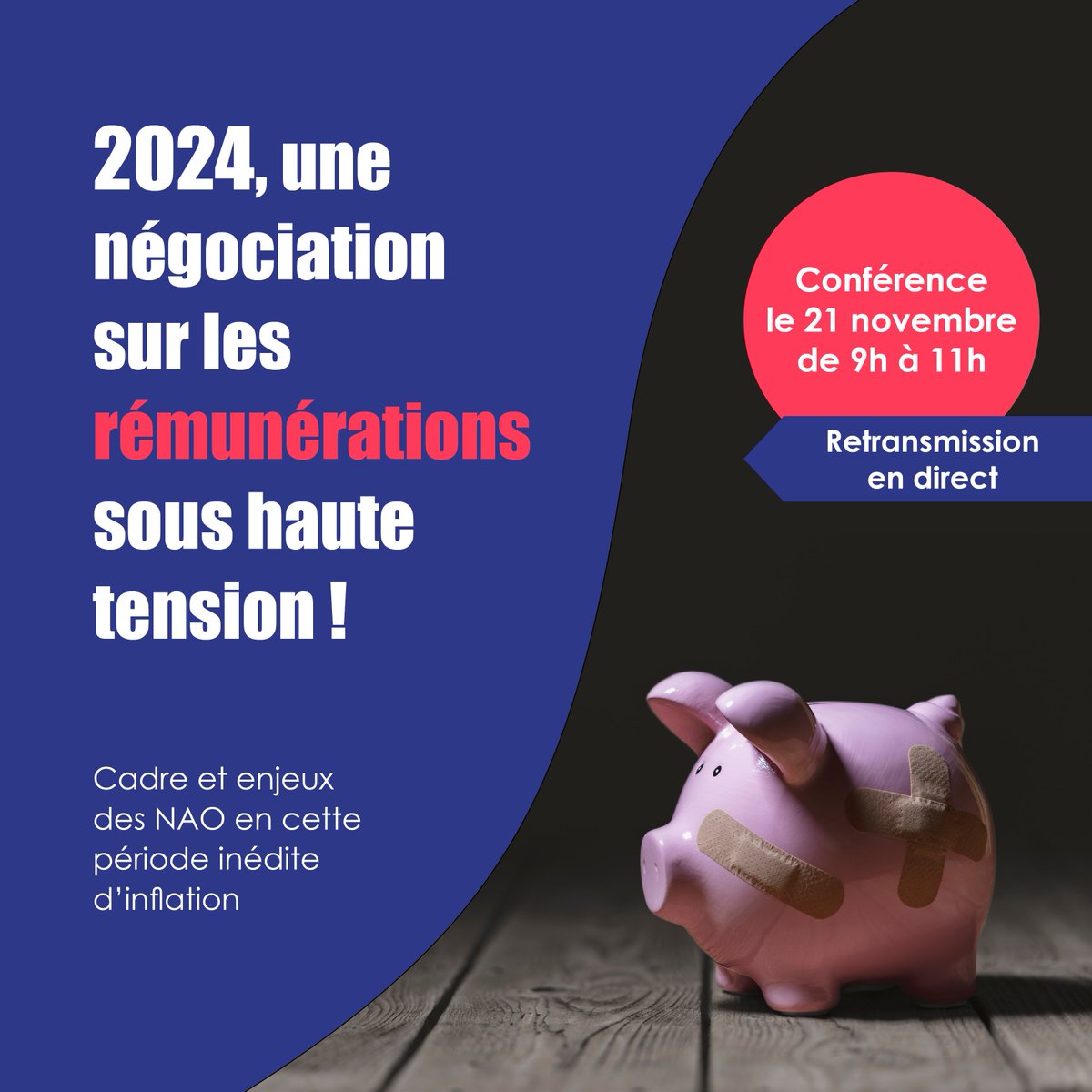 SextantCSE's tweet image. 📢#Conférence :  Sur quoi portent les #négociations ? #Salaire de base, #primes, #intéressement,  #PartageDeLaValeur (#PPV), inflation... on vous dit tout !
💻en distanciel : urlr.me/JgDfK
📍en présentiel : vip.conseil-ce.fr/formulaire_377