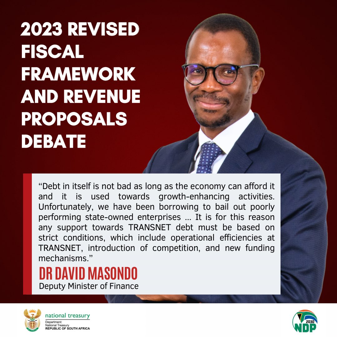 DrDavidMasondo's tweet photo. [ICYMI] The MTBPS is pro-poor. As a country, we sustain one of the most extensive social security programs among developing nations. The MTBPS safeguards the social wage, accounting for 61.3% of allocated non-interest expenditure over the medium term. 

#MTBPS2023 
#RSAParliament https://t.co/1YRXy10koq
