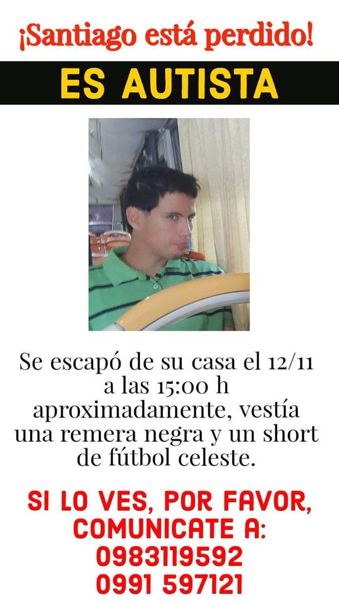 py_tea's tweet photo. Por favor necesitamos encontrarlo. @DoctorMime @ABCDigital @menchibarriocan @ABCTVpy @ABCCardinal @UltimaHoracom @ParaguayTVHD @SomosGEN @MINNAParaguay @DianaVillalbaS2 @Bibilando @nanduti @rnpy920am https://t.co/w3JiNHAIZm