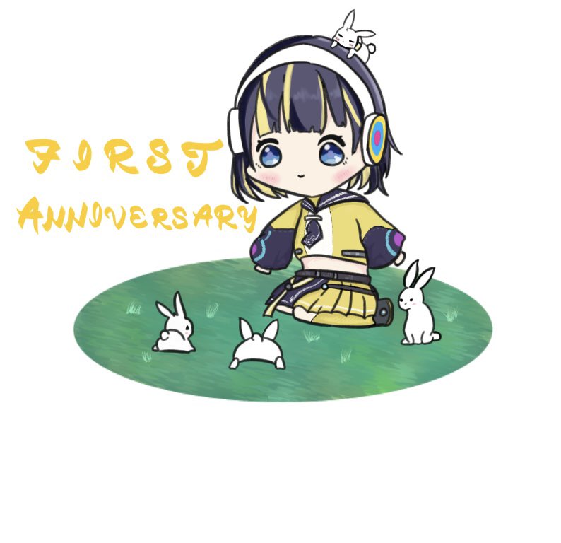 #茉出あーと

🎉FIRSTAnniversary🎉

おめでとうございます👏
飴舐めが素敵なうきちゃん先輩！
大好きです〜！