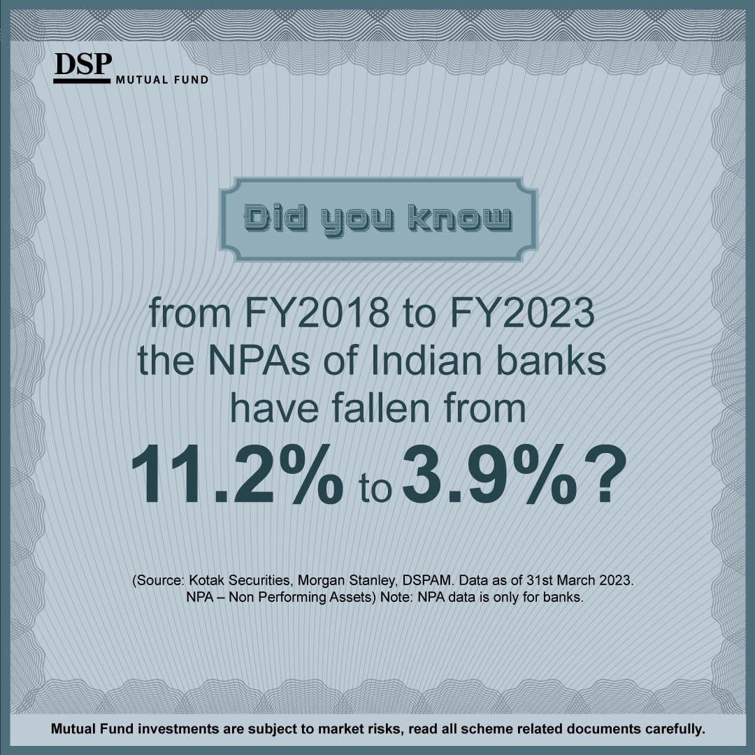 Sustained growth in bank credit and falling NPAs are a healthy indication of the BFSI sector.
 
An opportunity to participate in the BFSI sector is #ComingSoon

Stay tuned!