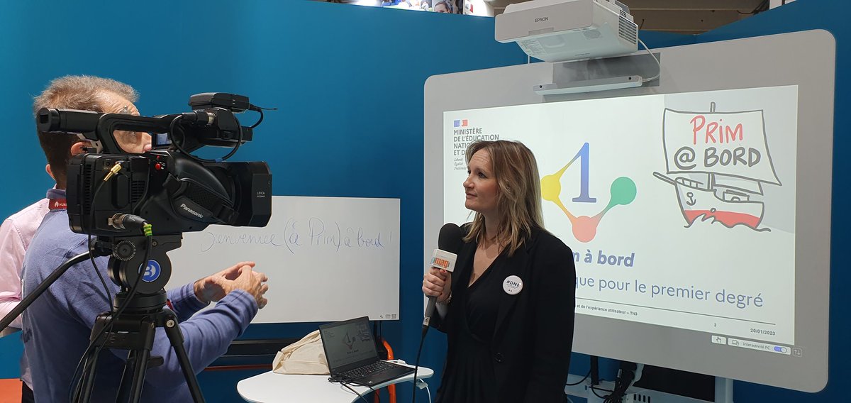 ludomag's tweet photo. #Educatech2023 - Interview en cours avec @Christel_Prince et @classeTICE pour parler de @eduscol_prim 😉 Disponible prochainement sur https://t.co/uxu6UJ1sE3 ! https://t.co/yl2vlfX2Sw
