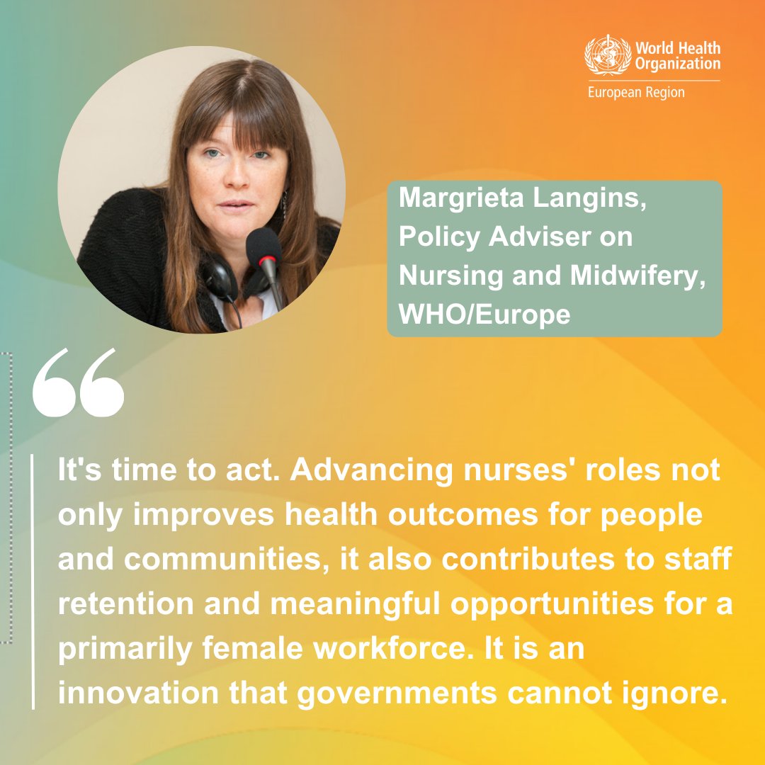 WHO/Europe’s new technical brief shows how strengthening the #nursing #HealthWorkforce improves health outcomes and the attractiveness of the profession, with lessons on how to go about it. 👇 iris.who.int/handle/10665/3… #TimetoAct2023 #HCW #healthcare #nurses