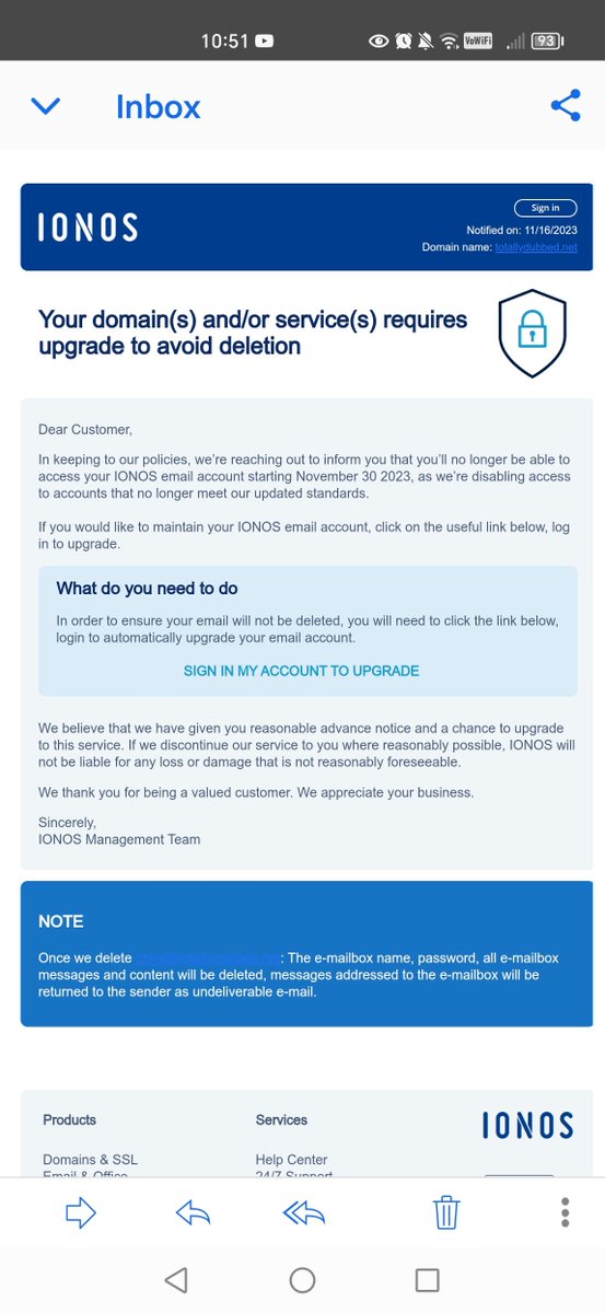 TotallydubbedHD's tweet image. Interesting phishing scam, watch out! @ionos_uk @ionos_help_uk 

#ionos #scam #phishing #UK #emails