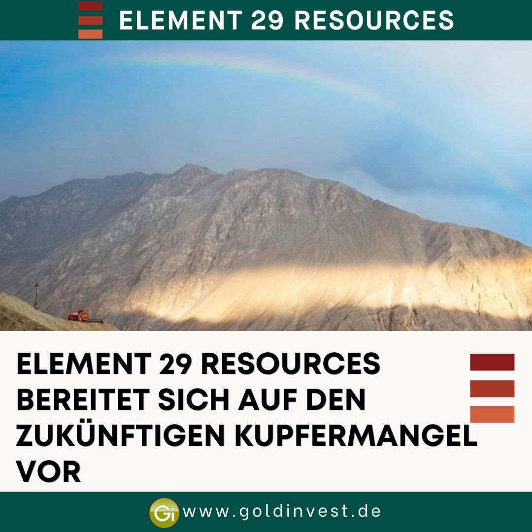 GOLDINVEST_de's tweet photo. #Element29Resources entwickelt fünf Kupferprojekte in #Peru und tut damit etwas, das bei Investoren derzeit nicht allzu beliebt ist – die Suche nach neuen Kupferlagerstätten voranzutreiben.
Jetzt mehr erfahren ▶️▶️ https://t.co/yjB2VYLj41
$ECU #Kupfer https://t.co/p0zaAFfhPb