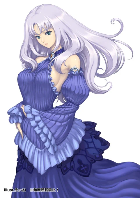 #いい色の日 いい青色のドレスのアンネロッテ 