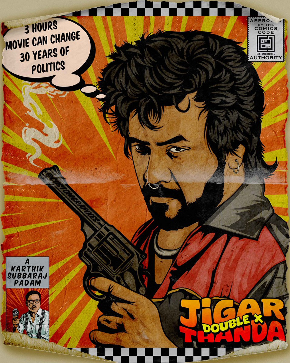 customgrapixes's tweet photo. @offl_Lawrence @karthiksubbaraj @stonebenchers @RedGiantMovies_ 
#JigarthandaaXX #JigarthandaDoubleX https://t.co/iL4rnl00Pl