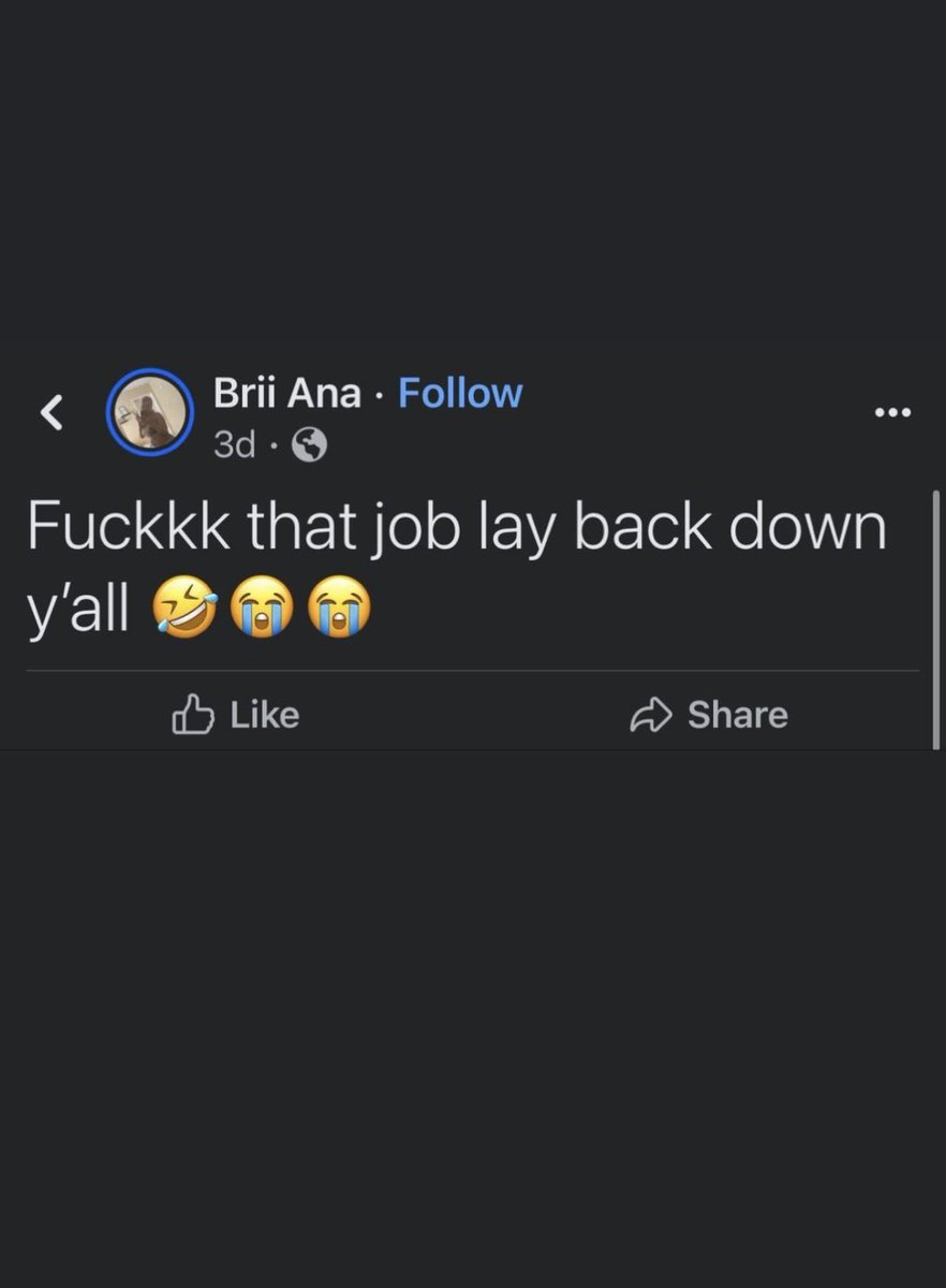mushTHEboss's tweet photo. Fuck them Jobs 💪🏾💯😂 https://t.co/XY423dqy6b