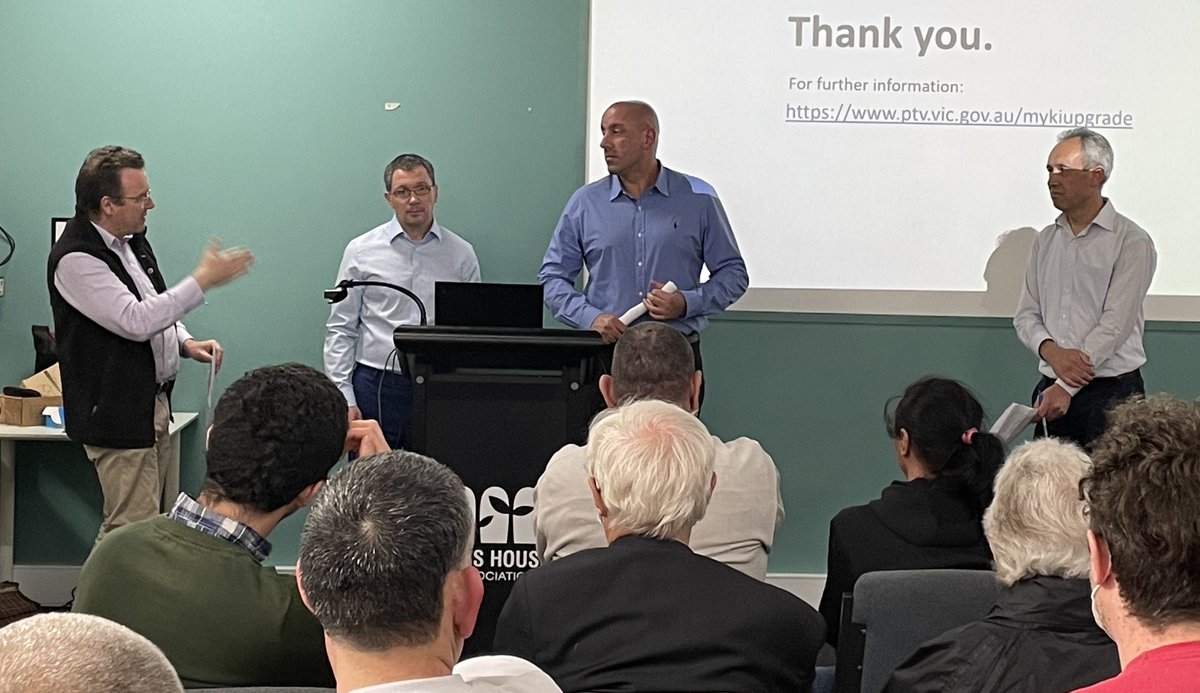 Thanks to those who attended our AGM tonight - interesting presentation and Q+A from the new #Myki ticketing operator, as well as our org and campaign updates.
Not a member? Join to support our campaigns!
Already a member, and want to get more involved? Drop us a line! 😀