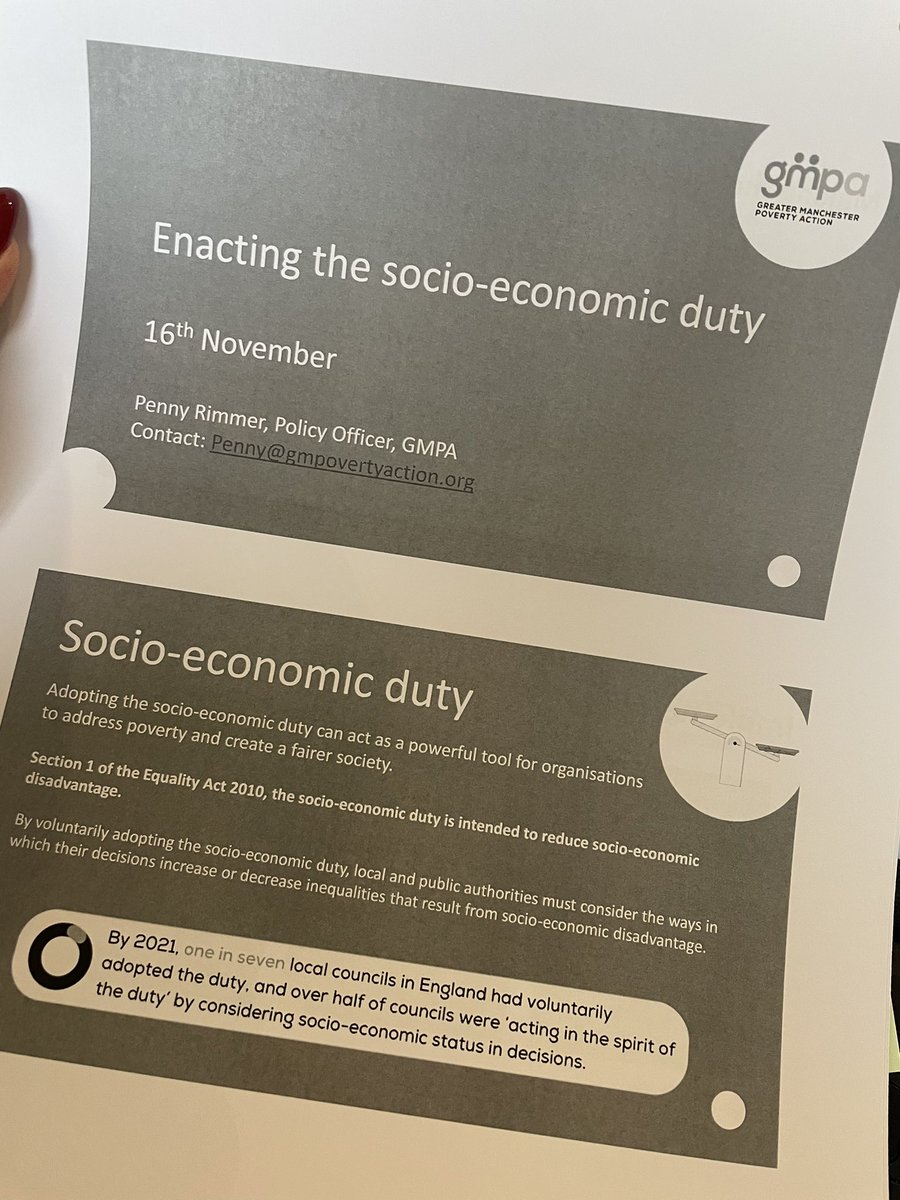 penny_rimmer2's tweet photo. Great to present at todays @IERUK event on the socio-economic duty, highlighting what it means in practise and examples of implementation in England and Wales. #1forEquality #ierELU https://t.co/IaOlZI2YfB