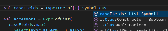 filemon_279's tweet image. While working on some #Scala3 #Metaprogramming, the harsh reality hit: IDEA fell short, unable to assist me further, sometimes even with basic completions. 😐
I've worked with @scalameta before, but it saved my life this time. Great job, guys! 👍