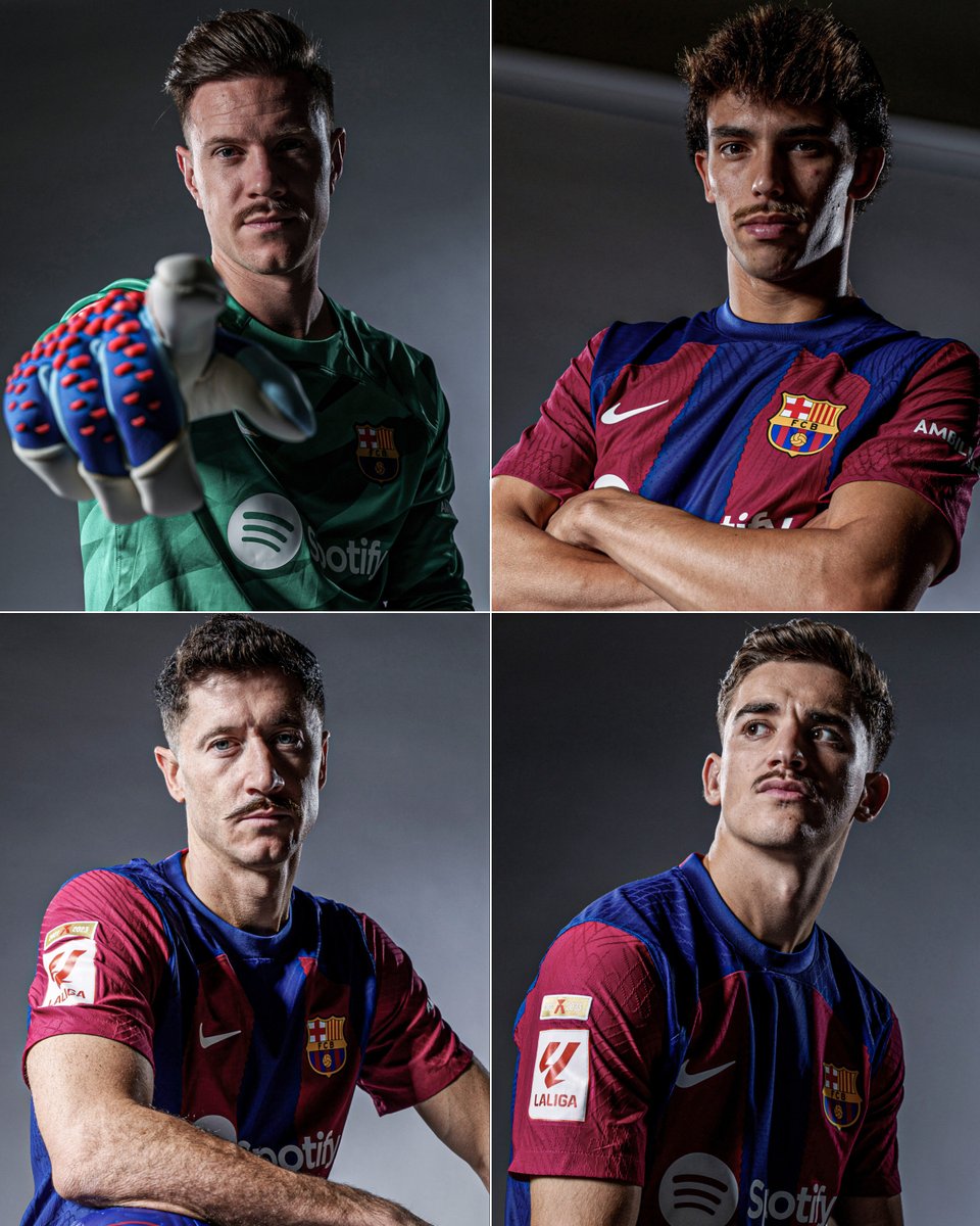 Barcelona in support of Movember 👏