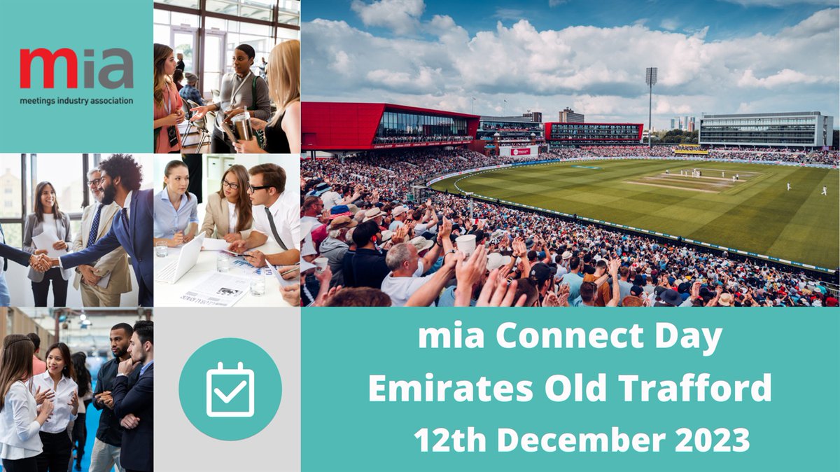 Join us at the mia Connect Day on December 12, 2023, at Emirates Old Trafford, Lancashire Cricket Club. 🏏 lnkd.in/gk83EXCC #miaConnectDay #EventProfs #MeetingProfs #EmiratesOldTrafford