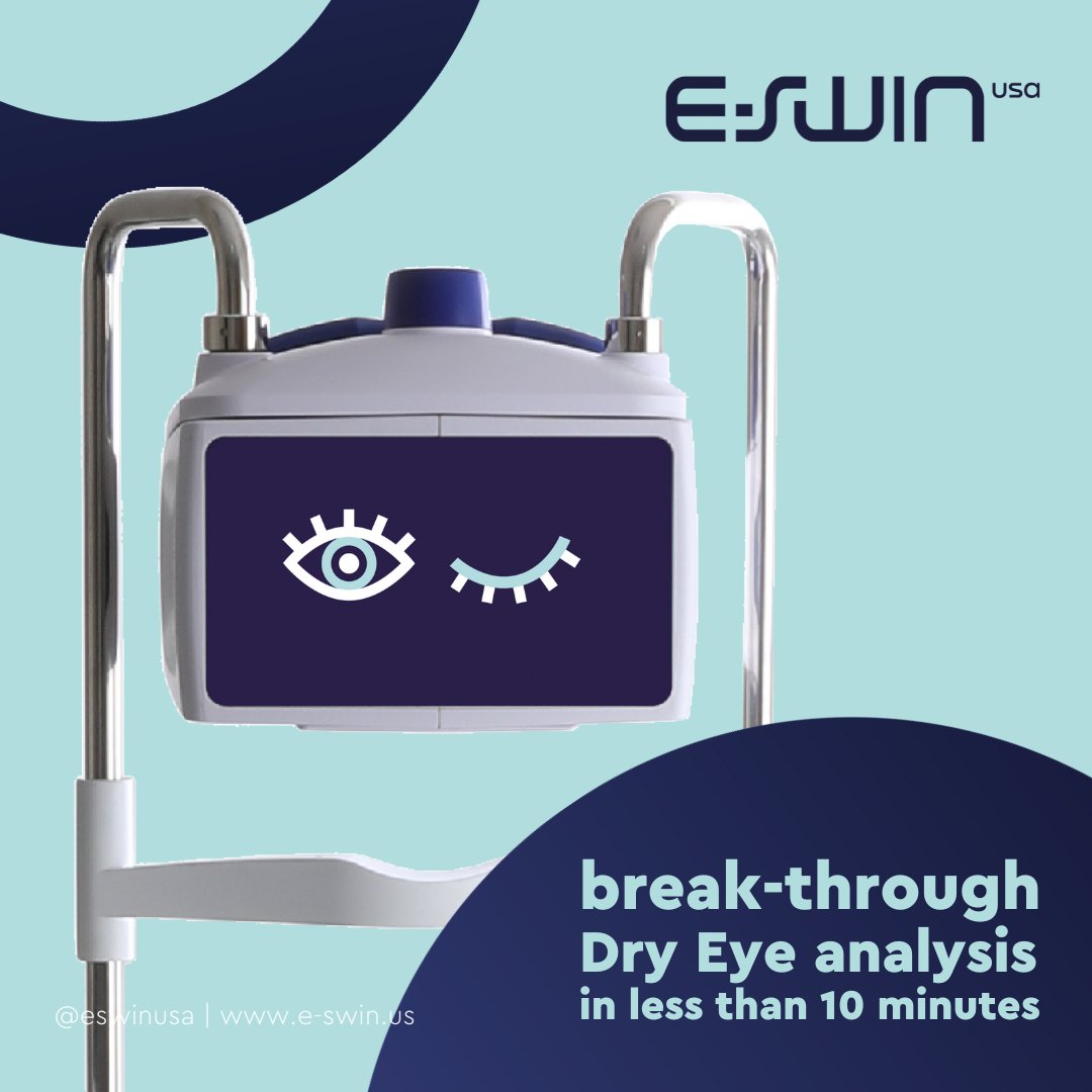 With tearcheck® T, there's no waiting around. We perform a comprehensive 9-exam analysis in under 10 minutes, ensuring that you get the answers you need quickly.

Don't hesitate to send us a message—we're here to help.

#EswinUSA #tearcheck #DryEyeAnalysis