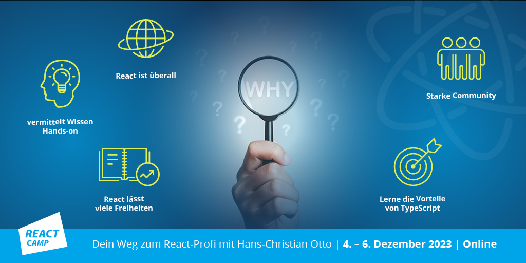 camp_react's tweet image. 🤓Für React gibt es viele Gründe👀
Überall präsent, starke Community, grenzenlose Freiheit. Außerdem wird in unserem React Camp deine Lernkurve durch den praxisnahen Ansatz mit Hands-on Übungen maximiert. Bereit für die Webentwicklung der Zukunft? 💻🚀 
ow.ly/RKio50Q8gtj