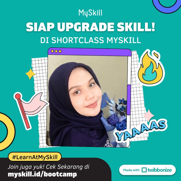 milvapril99's tweet photo. Haloo, aku Milva dan aku ikutan Short Class, sebuah program kelas gratis dari @myskill_id
Kelas ini menyediakan banyak topik-topik pilihan untuk upgrade skill kamu seperti Digital Marketing, Microsoft Excel, Data Analysis, UI/UX Design, Dll https://t.co/qIksm0NEpN