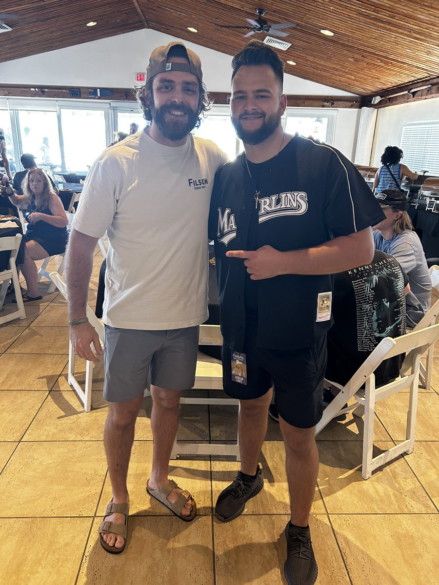 JordanOaks26's tweet photo. We had one hell of a time playing for you Miami! Glad to have made some new friends and honored to play alongside em! 
-
-
The Willis Jersey smacks! 
-
-
-
Country Bay Music Festival https://t.co/LbNQxqerf8
