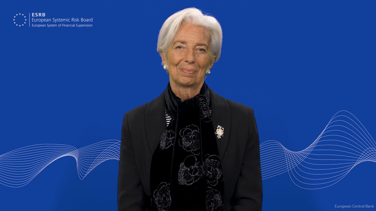 ESRBofficial's tweet image. A year after the ESRB’s first ever general warning on vulnerabilities in the EU financial system, some of the risks have materialised, says ESRB Chair Christine @Lagarde. Others have not, but policymakers must still take action to keep them in check.

esrb.europa.eu/news/speeches/…
