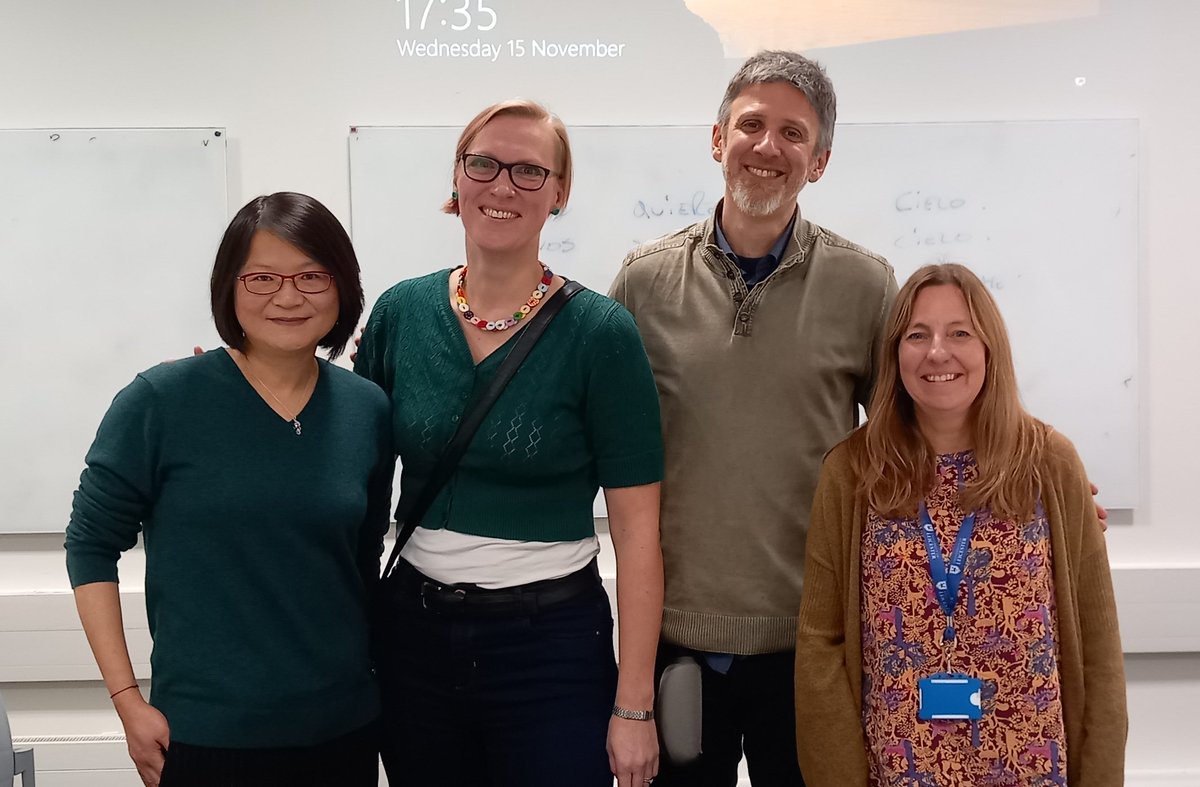 ClaireStorey16's tweet photo. Huge thanks to @LeicesterCTIS @uniofleicester for welcoming @FedericoIvanier and me to speak with their students about writing and translating NEVER TELL ANYONE YOUR NAME. Lovely also to see colleagues from @ITI_EM out in support https://t.co/S34xcIiesm