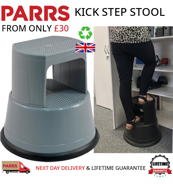 ParrsWorkplace's tweet photo. Step Up Your Productivity with Our Kick Step Stools!... With 5-star reviews, it's clear that the quality of this plastic kick step leads the way in the market. https://t.co/EUOXIjMl9K #kickstep #stool #workingatheight #stepstool #parrs https://t.co/IDIvM3SmFc