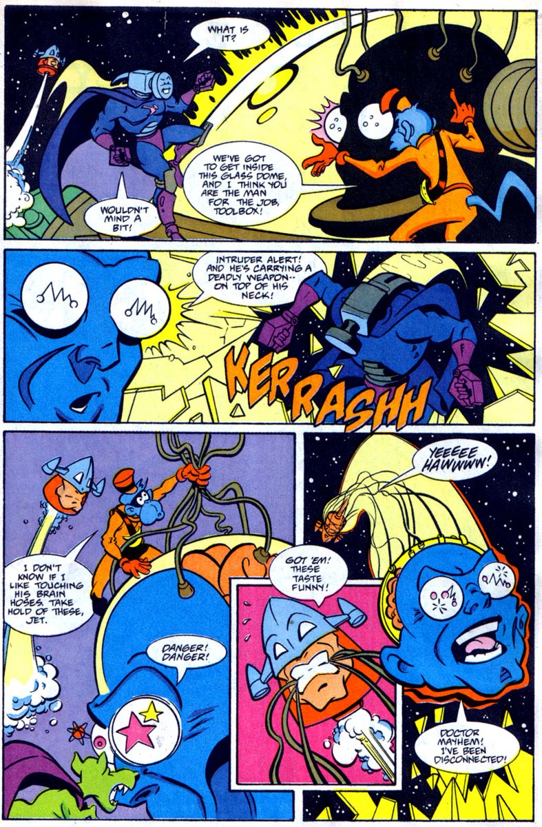 ParafernaliaCi1's tweet photo. Comics basados en Videojuegos
Steve Purcell & Frank Cirocco - 1992 - 'Defenders of Dynatron City' (MARVEL)
#ParafernaliaCinéfila #ComicsBasedonVideoGames #Comics #MarvelComics #DefendersofDynatronCity #StevePurcell #FrankCirocco #90s https://t.co/HhbxtOoUps