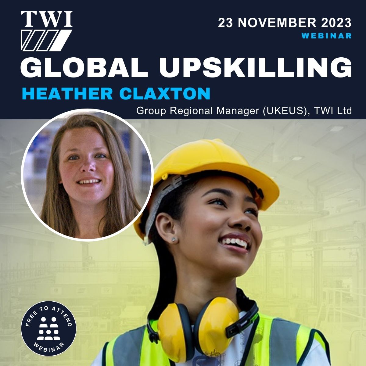 📢 We are thrilled to introduce Heather Claxton CMgr FCMI as a speaker for the '#Global #Upskilling' #webinar.

📅 23 November 2023
🕒 08:00 - 12:00 GMT

🔗 Register: bit.ly/3StVeNb

#StructuralIntegrity #PhD #StructuralEngineering #PhDOpportunity #NSIRC