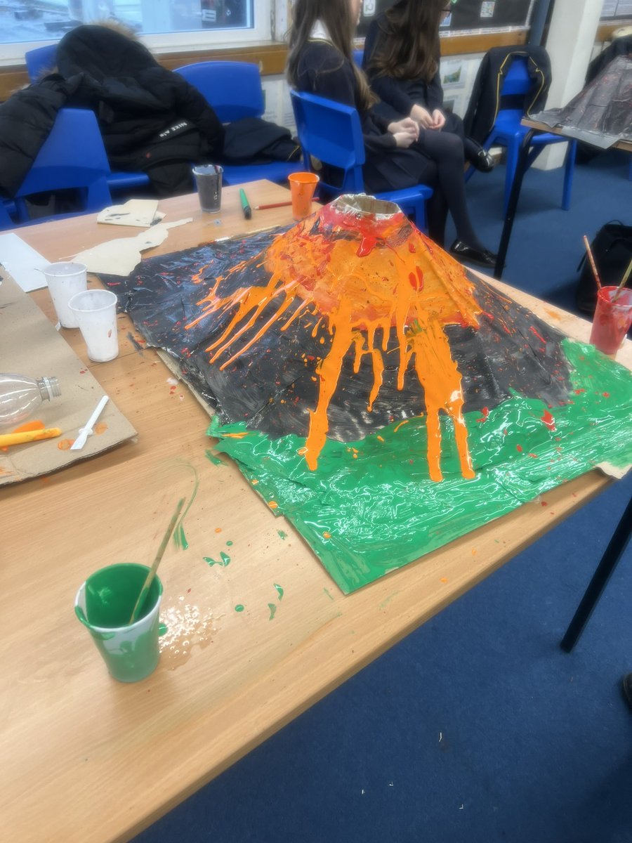 RBAGeography's tweet photo. Geography immersion day is off to a great start! Students have learnt about the different types of volcanoes and are working in teams to recreate a volcano, before watching a documentary on the impacts of the White Island volcanic eruption of 2019. @RBAcad #geography #volcano https://t.co/lpt24YdKDK