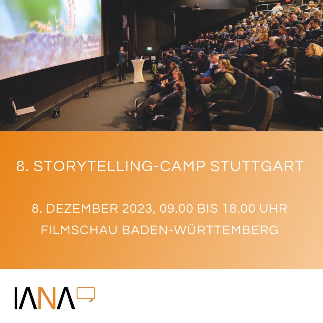 NarrativesMgmt's tweet photo. 🚀 8. #Storytelling-Camp in #Stuttgart am 8.12.23! 📢 Erlebt fesselnde Einblicke in die Narrationswelt von Medien, Unternehmen &amp; Gesellschaft! 🎙️ Freut euch auf spannende Themen! 🌟

👥 Austausch! Teilnahme: 12,- Euro regulär, 8,- Euro ermäßigt. Sichert euch euer Ticket! 🎟️💬 https://t.co/1ANohL1Fqf