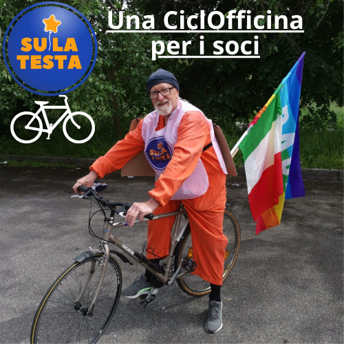 LuigiPiccirilo's tweet photo. La "CiclOfficina" di 'Su la Testa':
Grazie alla disponibilità del nostro SuperPAOLO, il nostro Partigiano dell'ambiente (https://t.co/xrOryL9quN), abbiamo l'opportunità di darvi anche questo supporto.
Per fruire di questo servizio, scrivici a: segreteria@su-la-testa.it https://t.co/KlXKb9zK7F