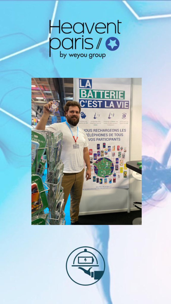 📣 Dernier jour du Salon <a href="/heaventparis/">Heavent Paris</a> ⭐️

🧐Vous organisez des #events grand public ou professionnels et vous avez besoin d’une audience connectée ? 
On est présent pour vous expliquer notre concept de service de recharge à emporter, pour rester connectés ! ⚡️🔋