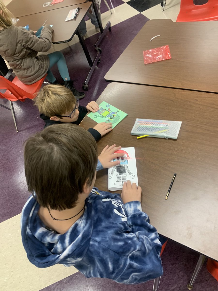 setechteacher's tweet photo. 5th grade pirates are creating paper circuit greeting cards! #stemintechnology #sepirates https://t.co/aaGZt5nsHa