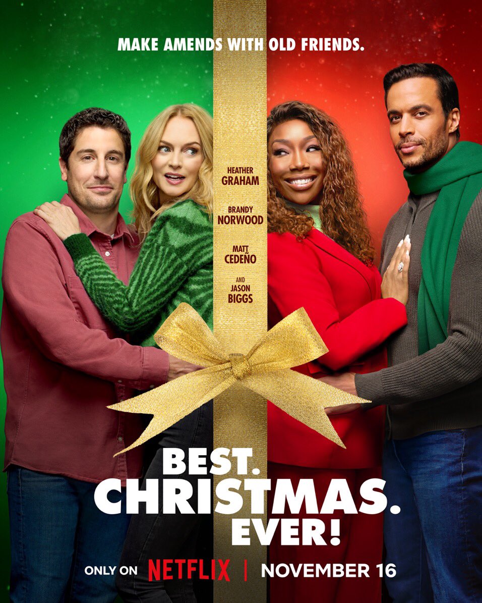 BrandyLegion's tweet photo. BEST. CHRISTMAS. EVER! is now streaming on @netflix 🎄❤️ https://t.co/mZptowT86a