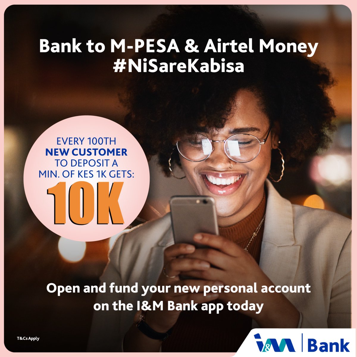 Unlock a world of financial possibilities with the IM app. Open your account today and start enjoying the benefits of a secure and convenient mobile banking experience.
Free Bank to Mpesa
#NiSareKabisa