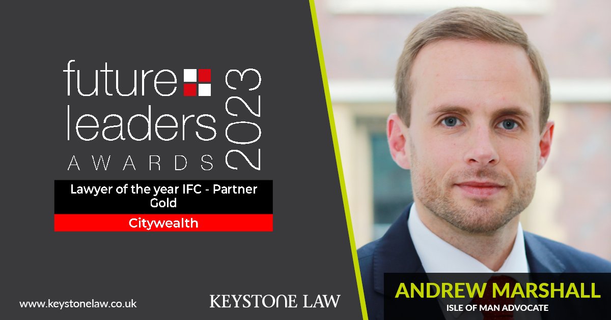 Congratulations to our advocate Andrew Marshall who won the gold award for Lawyer of the Year IFC at the Citywealth Future Leaders Awards 2023! The awards recognise excellence and champion young professionals across the wealth sector. Well done to all award winners and nominees.