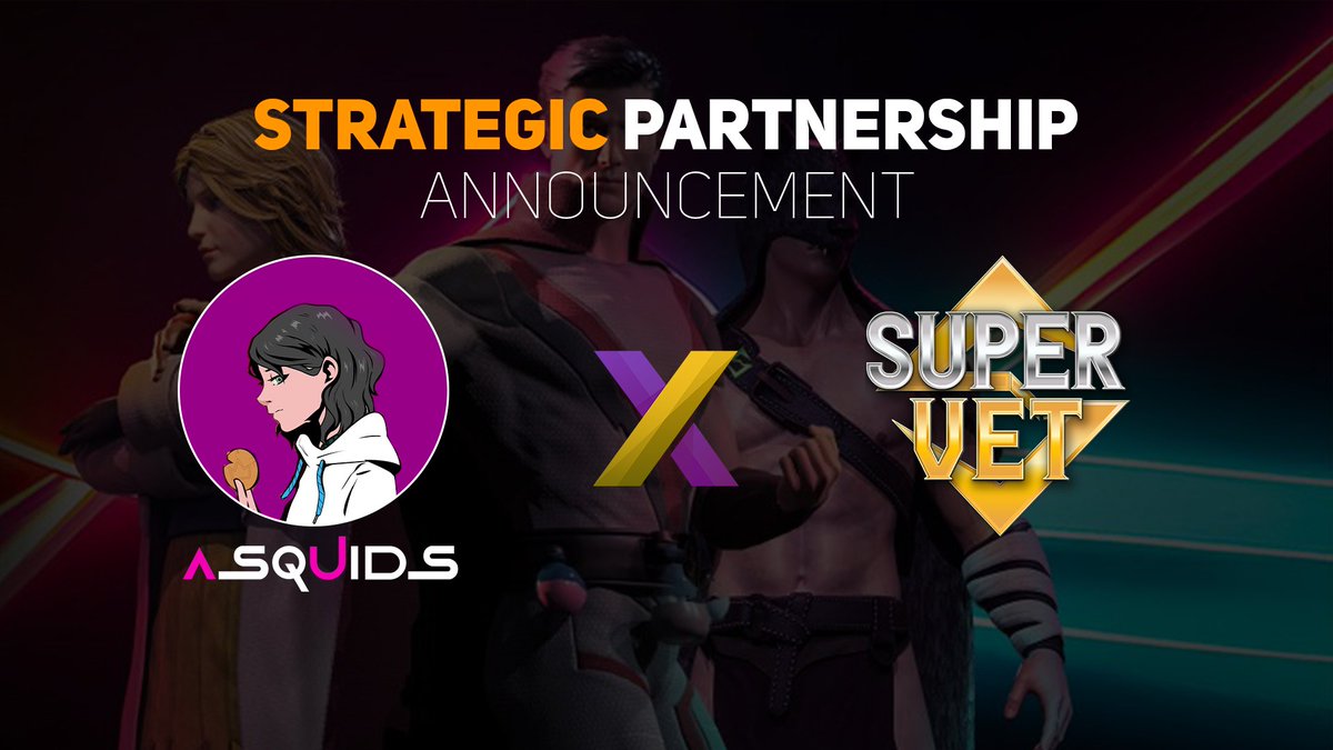 Super Vet (@supervet_io) on Twitter photo Exciting news! Thrilled to announce our strategic #partnership with <a href="/asquid_s/">Asquids | NFT | Token</a> 🤝
Dive into #Asquids & enjoy legendary stories, earn and receive #NFTs and tokens, and watch their value soar over time. Your investments are built to last! 💪
#supervet #asquids #NFT #crypto #web3 Exciting news! Thrilled to announce our strategic #partnership with <a href="/asquid_s/">Asquids | NFT | Token</a> 🤝
Dive into #Asquids & enjoy legendary stories, earn and receive #NFTs and tokens, and watch their value soar over time. Your investments are built to last! 💪
#supervet #asquids #NFT #crypto #web3